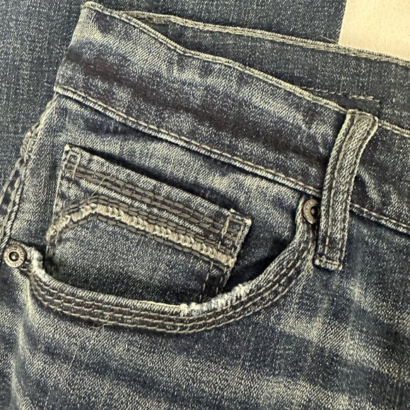 BKE Jake Straight Leg Denim Jeans Womens Size 32R Medium Wash Blue Classic Fit - Picture 8 of 10